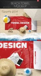 GraphicRiver Beach Towel Mock-up