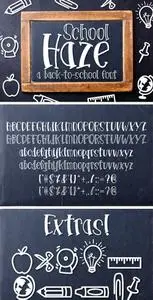 Fontbundles - School Haze a Back-to-School Font 25720