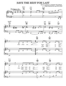 Save the best for last - Vanessa Williams (Piano-Vocal-Guitar)