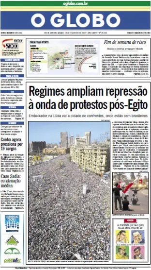 Jornal O Globo - 19 de fevereiro de 2011