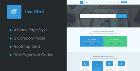 ThemeForest - Live Chat v1.0 - A Responsive Help Desk Support Template