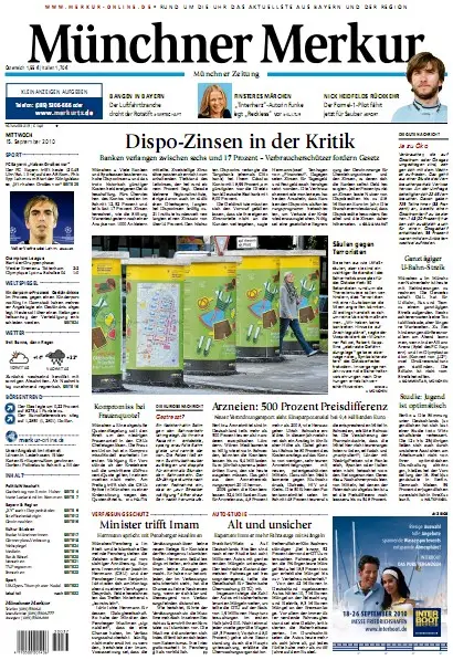 Münchner Merkur vom 15. September 2010