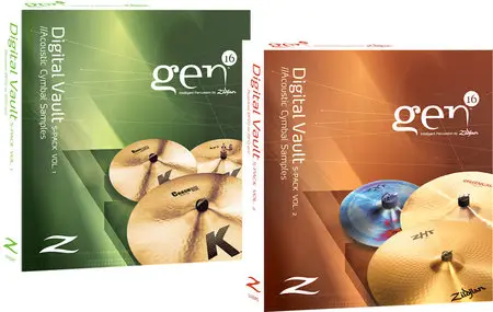Zildjian Gen16 S-Pack v01 K Series v02 Fx Series  For FXPansion DVDR