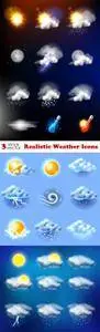 Vectors - Realistic Weather Icons