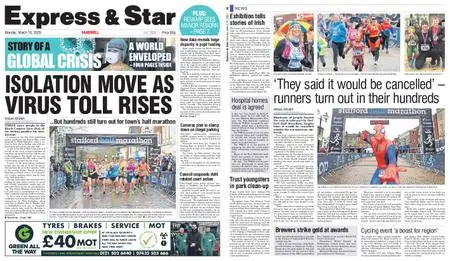 Express and Star Sandwell Edition – March 16, 2020