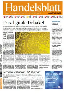 Das Handelsblatt vom 24 Oktober 2013
