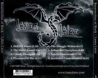 Lanes Laire - Resurrection Of Black (2015)