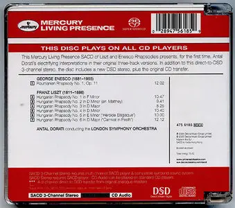 Enesco & Liszt- LSO, Dorati - Roumanian & Hungarian Rhapsodies (2005) {Hybrid-SACD // EAC Rip}