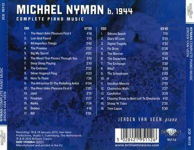Jeroen van Veen - Michael Nyman: Complete Piano Music (2016) 2 CDs