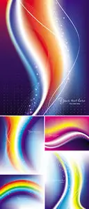 Abstract Rainbow Backgrounds Vector