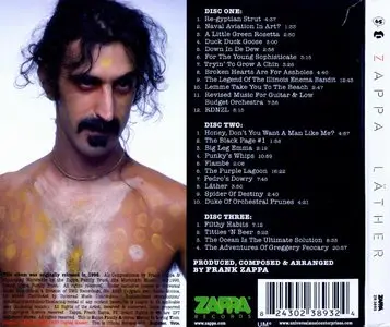 Frank Zappa - Lather (1996) [3CD] {2012 UMe Remaster ZR3893}