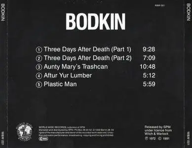 Bodkin - Bodkin (1972) {1991, Reissue}