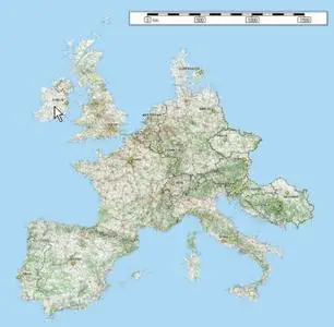OZI Maps Europe major roads