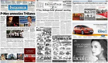 Philippine Daily Inquirer – October 13, 2010