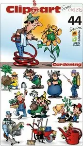 ClipArt Series C-26 Gardening - 26/48