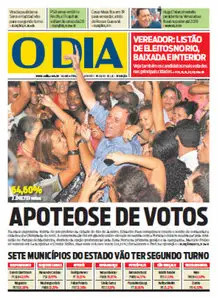 Jornal O Dia - 8 de outubro de 2012 - Segunda