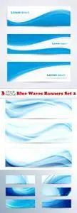 Vectors - Blue Waves Banners Set 2