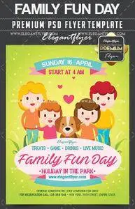 Family Fun Day – Flyer PSD Template + Facebook Cover