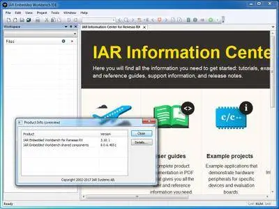 IAR Embedded Workbench for Renesas RX version 3.10.1
