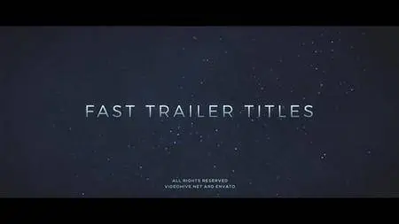 Fast Trailer Teaser - Project for After Effects (VideoHive)