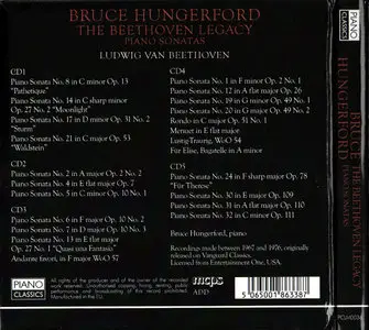 Bruce Hungerford - The Beethoven Legacy: Piano Sonatas (2003) 5 CD Box Set