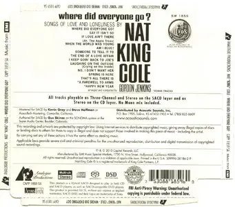 Nat "King" Cole - Where Did Everyone Go? (1963) [Analogue Productions Remastered 2010]