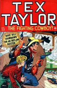 Tex Taylor 001 (1948) (Timely) (c2c) (Gambit scans, Mark Bowen IBC upgrade