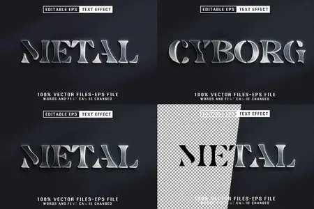 EE - Metal Editable Text Effect 4MC4UP2