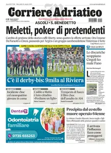 Corriere Adriatico Ascoli - 29 Ottobre 2025