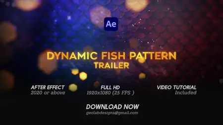 Dynamic Fish Pattern Trailer l Aqua Trailer 51349785