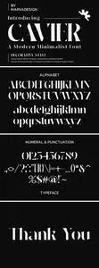 CAVIER - A Modern Minimalist Font