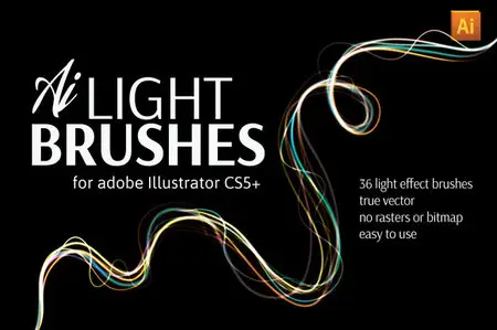 CreativeMarket - Vector Light Effect Brush Sets