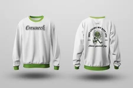Crewneck Sweatshirt Mockups ZMEP2EB