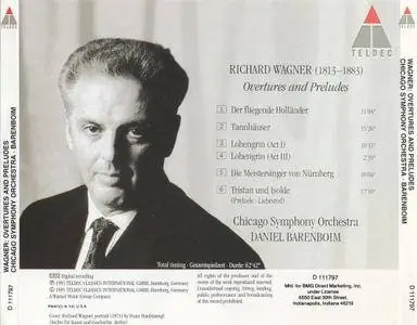 Wagner - Overtures and Preludes (1995) (CSO, Daniel Barenboim)