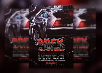 CreativeMarket - Back To The Future Flyer Template