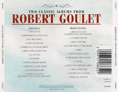 Robert Goulet - Two Of Us (1962) & Begin To Love (1965) [2003, Reissue]