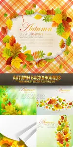 Stock Vector - Autumn Backgrounds