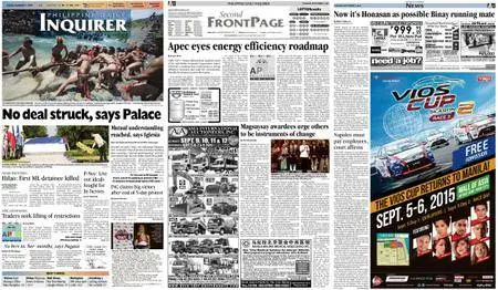 Philippine Daily Inquirer – September 01, 2015