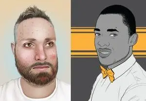 Mastering Male Vector Portraits