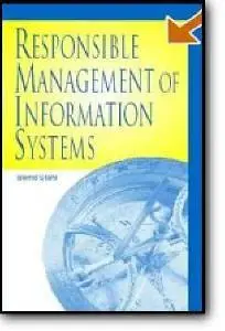 Bernd Carsten Stahl, «Responsible Management of Information Systems»