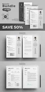 CreativeMarket - Resume CV Bundle