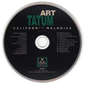 Art Tatum - California Melodies - Los Angeles, 1940 (1994) {Memphis Archives MA7007)