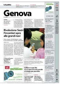 la Repubblica Genova - 20 Gennaio 2018