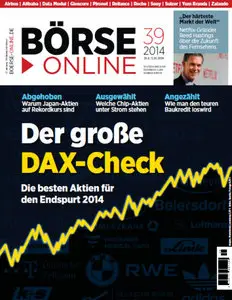 Boerse Online Magazin No 39 vom 25 September 2014