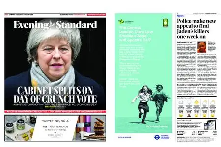 London Evening Standard – January 15, 2019