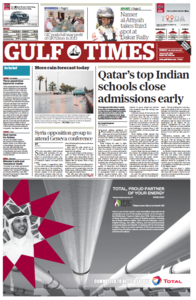 Gulf Times - Qatar, 19. January 2014