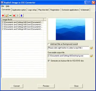 VaySoft Image to EXE Converter 4.52