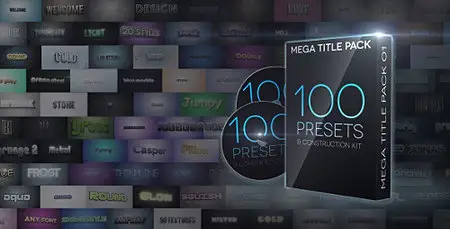 Mega Title Pack 01: 100 in 1 & Construction Kit - Project for After Effects (VideoHive)