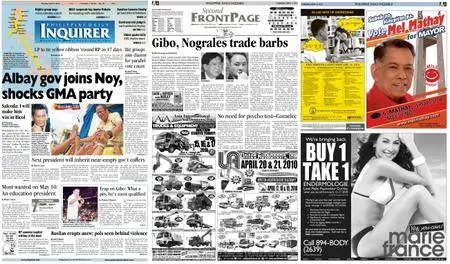 Philippine Daily Inquirer – April 15, 2010