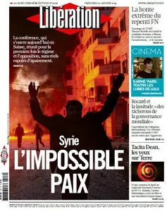 Libération du Mercredi 22 Janvier 2014